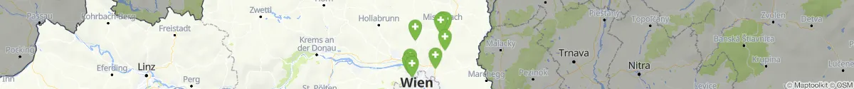 Kartenansicht für Apotheken-Notdienste in der Nähe von Großrußbach (Korneuburg, Niederösterreich)